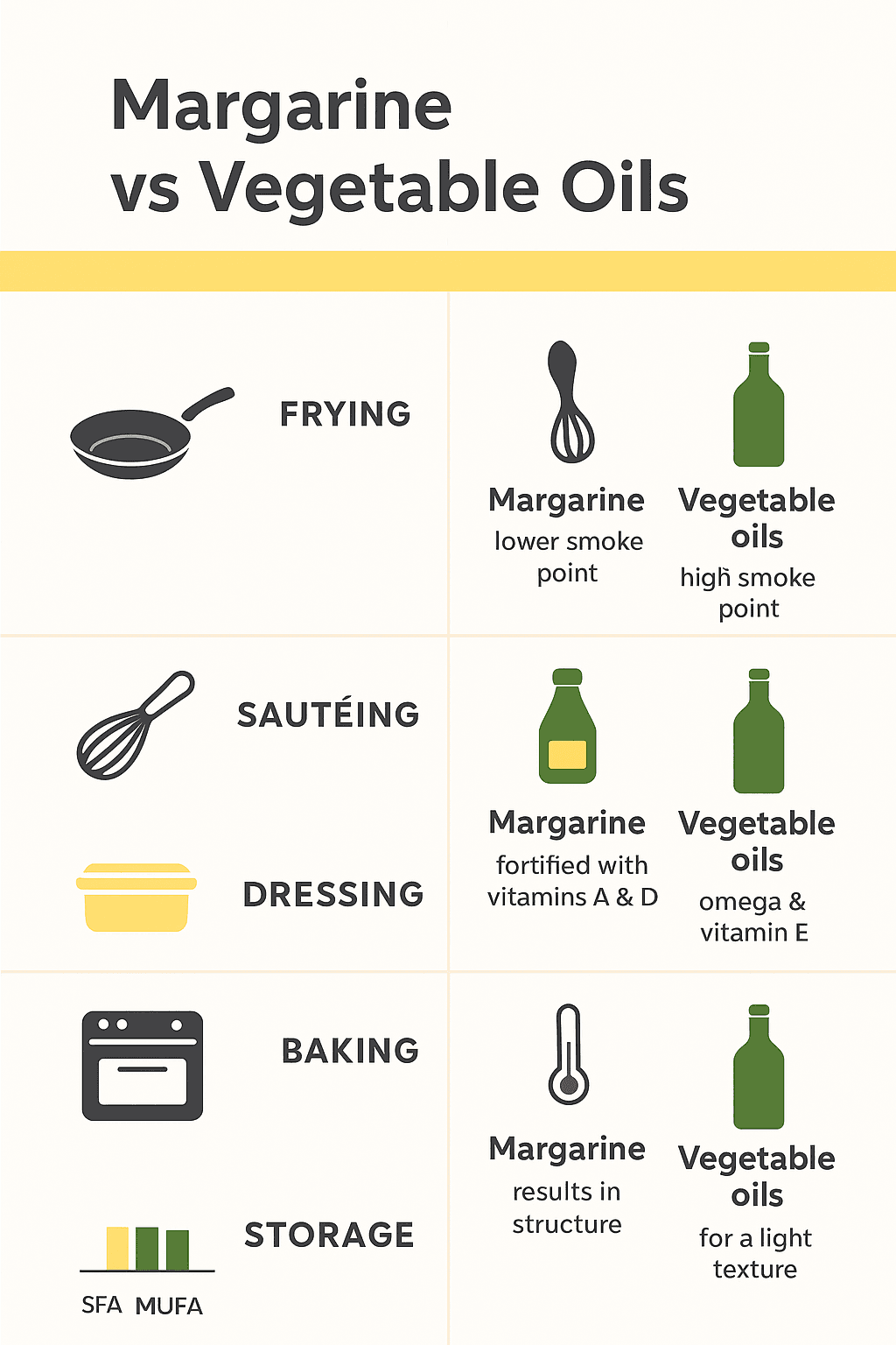 Margarine vs vegetable oils