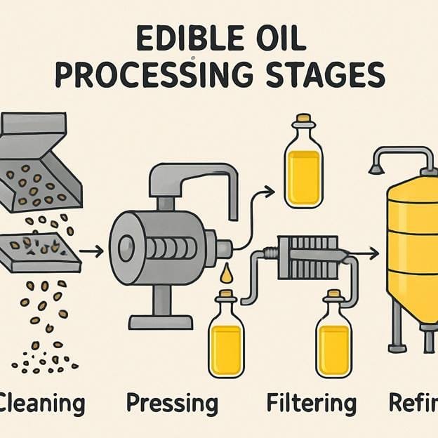 Edible oil peroxide iodine