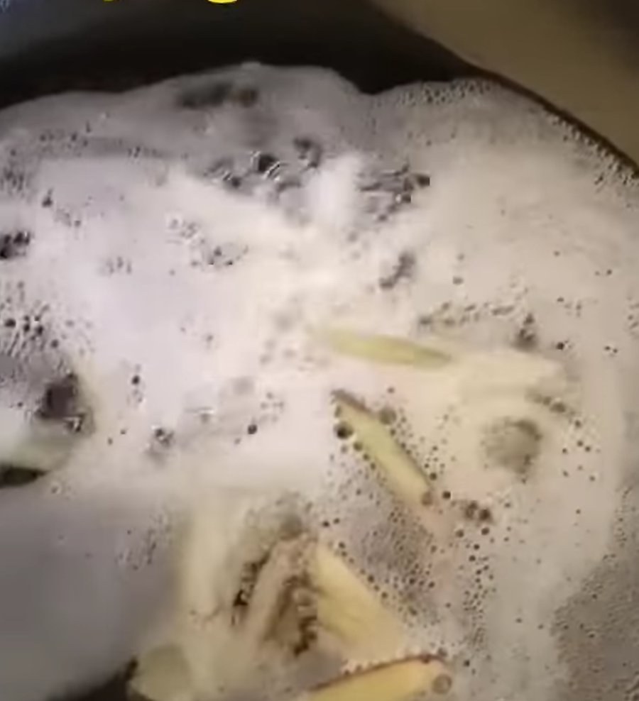 foaming issue in cooking