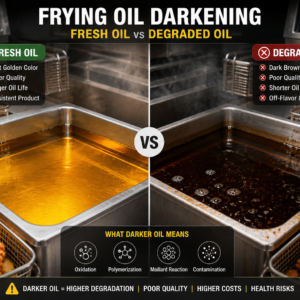 Frying oil darkening